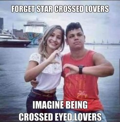 Cross eyed lovers Meme Template