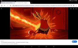 Mr. Krabs' Ass On Fire Meme Template