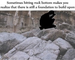 Hitting Rock Bottom Meme Template