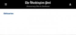 Washington Post Obituaries Meme Template