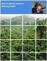 Select all squares with vietcong soldier Meme Template