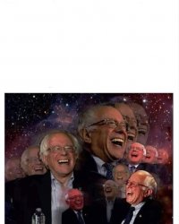 Bernie Sanders Laugh Meme Template