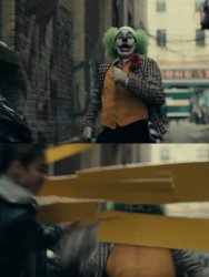 Joker sign hit Meme Template