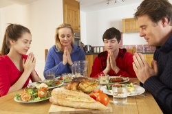 PRAYER OVER MEALS Meme Template