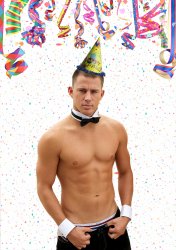 Channing Tatum as Magic Mike Stripper Large Birthday Poster Meme Template