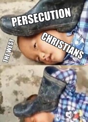 Fake Christian Persecution Meme Template