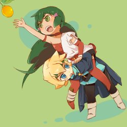 leif and jasmine grabs fruit Meme Template