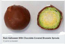 Chocolate Brussel Sprouts Meme Template