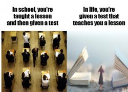 Lessons and Tests Meme Template