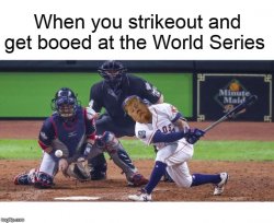 Trump Strikeout At World Series Meme Template