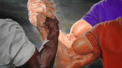 Epic Handshake 3 arms Meme Template