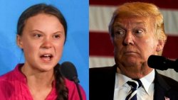 Greta Thunberg and Trump Meme Template