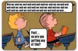 Charlie Brown Teacher Meme Template