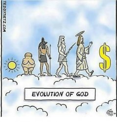 EVOLUTION OF GOD Meme Template
