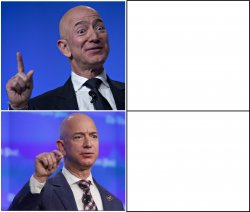 Jeff Bezos Happy But Then... Meme Template