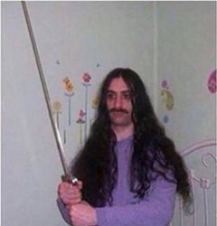 man with sword Meme Template