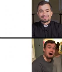Rev Chris is scared Meme Template