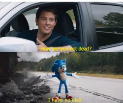 sonic how are you not dead Meme Template