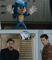 Shocked Sonic Meme Template