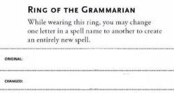 Ring of the Grammarian Meme Template