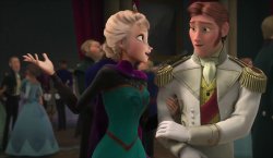 Elsa flirts with Hans Meme Template