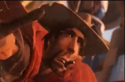 Mcree, but not as stretched. Meme Template