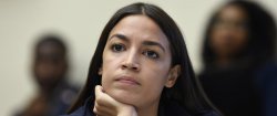 AOC Deep In Thought Meme Template