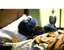 cookie monster bed Meme Template