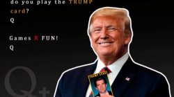 Q+ Trump Card Meme Template