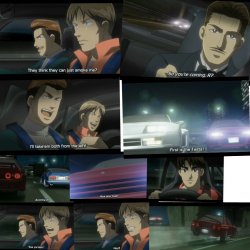 Wangan midnight crash scene Meme Template