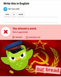 Duolingo Our Bread Meme Template