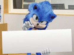 sonic billboard Meme Template