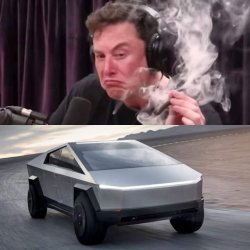 Elon Weed Cypertruck Meme Template