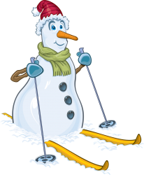 Snowman on Skis Meme Template