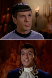 Spock vs Trelane Meme Template