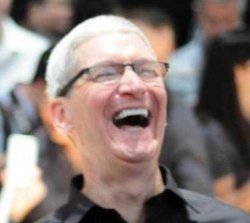 Laughs in Apple Meme Template