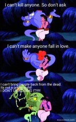 The Genie's 3 rules Meme Template