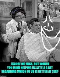 Barbershop Partnership! Bromance 4 Life! Meme Template