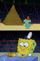 King Neptune vs Spongebob Meme Template
