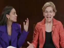 AOC and Elizabeth Warren Meme Template