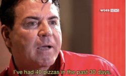 40 pizzas 30 days Meme Template