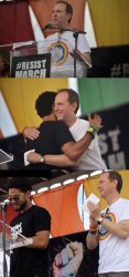 Adam Schiff hugs Jussie Smollett Meme Template