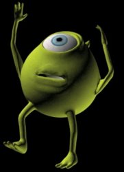 Mike Wazowski Contemplating Existance Mid-Fall Meme Template