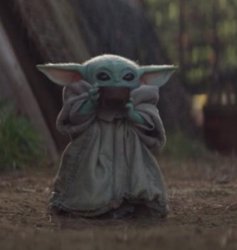 Baby Yoda Coffee Meme Template