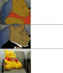 tuxedo winnie de pooh 3 panel Meme Template