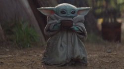 Baby Yoda With Mug Meme Template