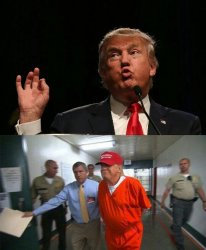 trump speaks then goes to prison Meme Template