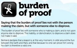 BURDEN OF PROOF Meme Template