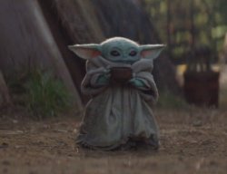 Baby Yoda Drinking Meme Template
