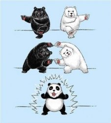Panda fusion Meme Template